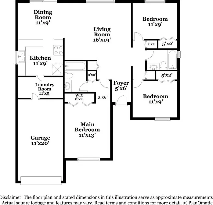 3 bed, 2.0 bath, 1352 sqft, $2,385 — Photo 2
