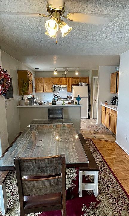 Dining room and kitchen