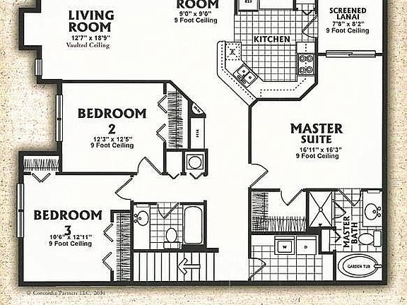 3 truly large bedrooms
