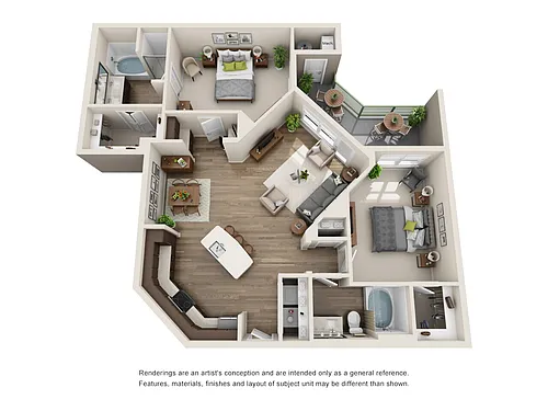 Floor plan B4-2X2