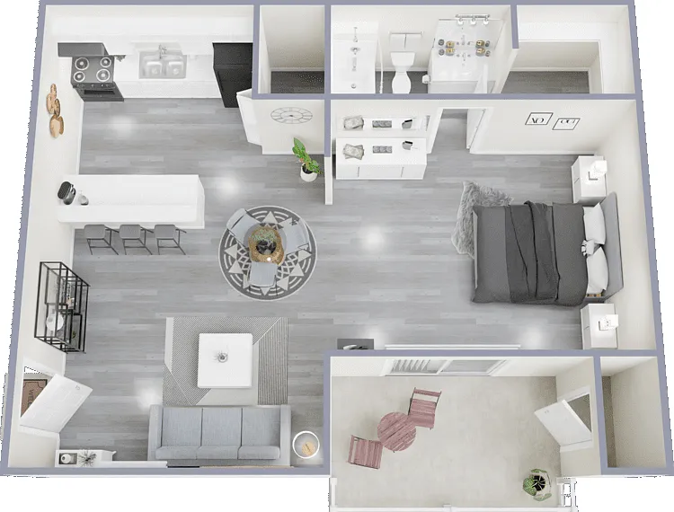 Studio Floorplan Diagram