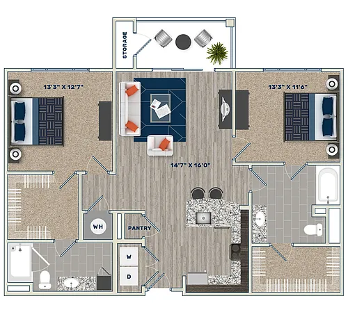 Floor plan B2D