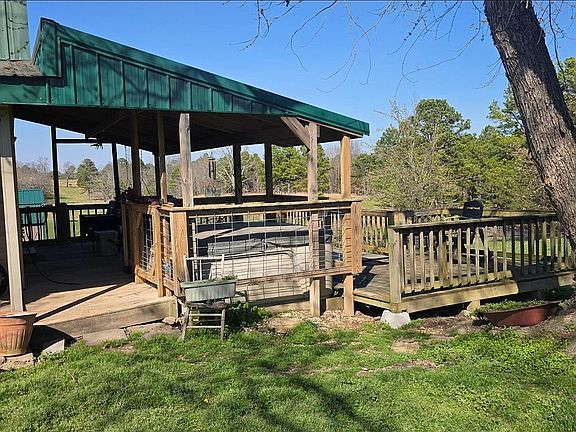 Covered hottub for relaxing
