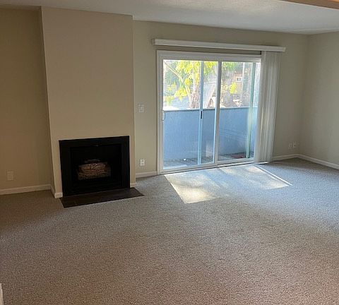 Living Room With Fireplace