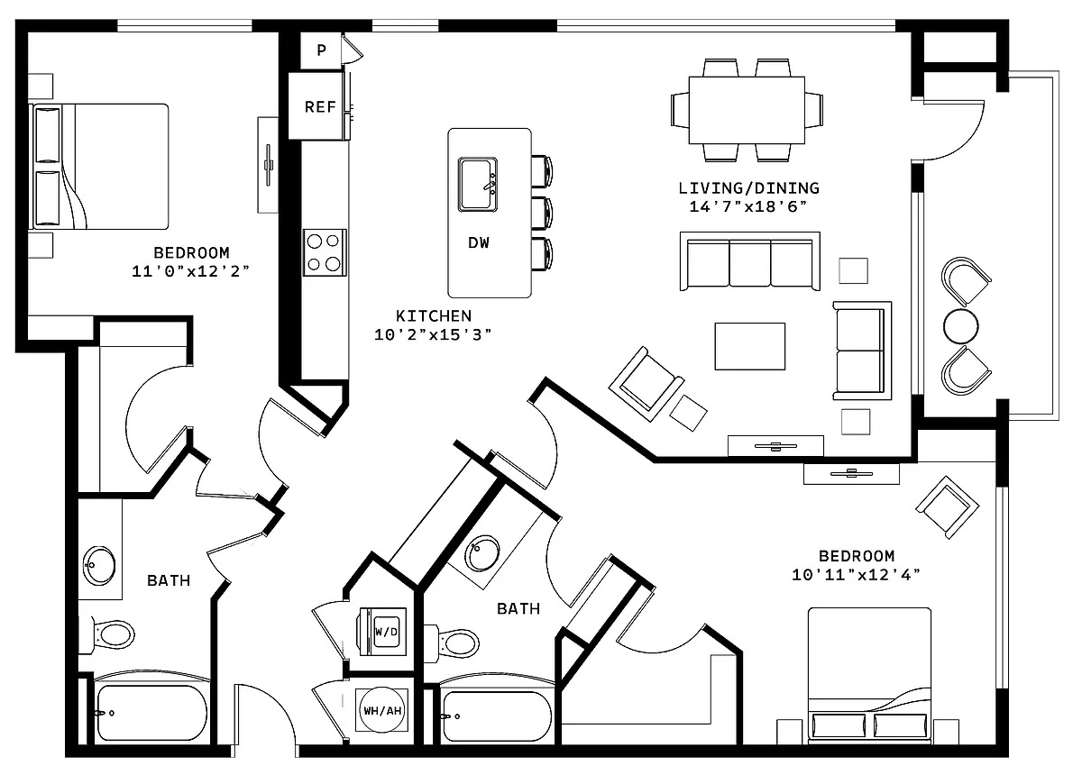 Floor plan Rigsbee