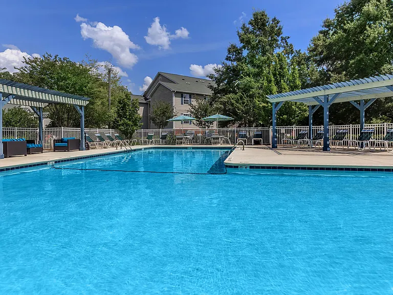 Sparkling Swimming Pool with Expanded Sundeck