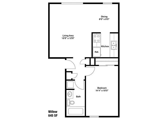 Floor plan Willow