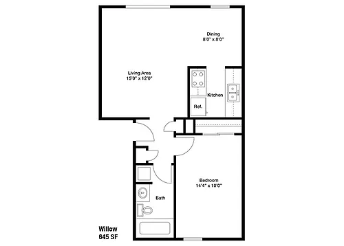 Floor plan Willow