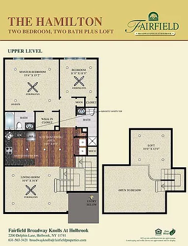 Floor plan The Hamilton