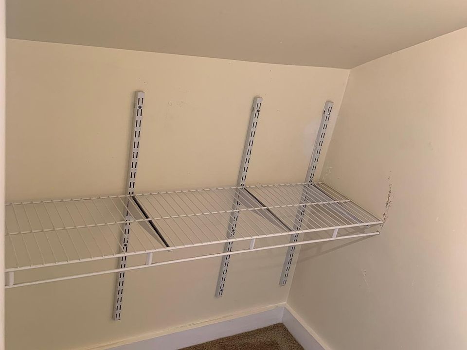 left side of walk in (sloped ceiling) - 2nd bedroom upstairs