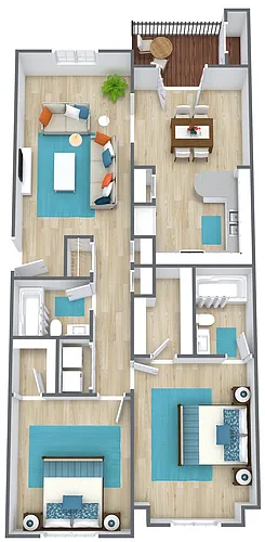 Floor plan 2 Bedroom