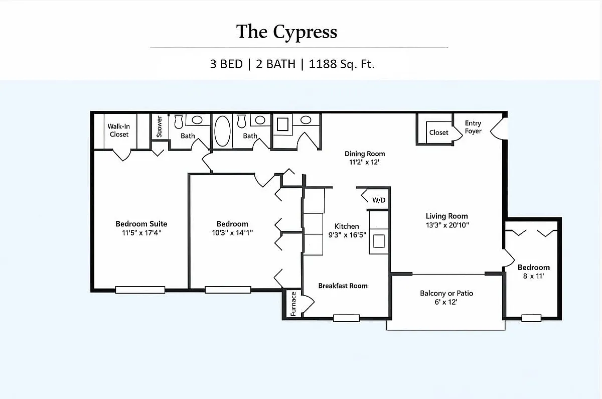 Floor plan The Cypress