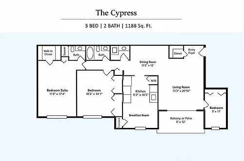 Floor plan The Cypress