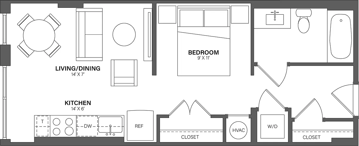 Floor plan Studio-S3