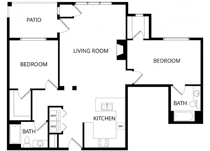 Floor plan 2X2 F