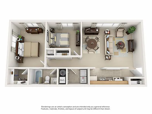 Floor plan Two Bedroom