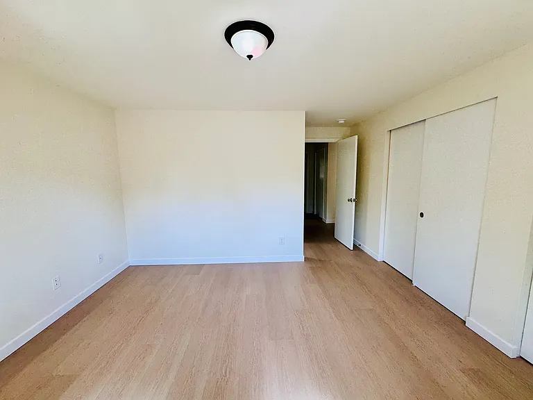 master bed with attached bathroom