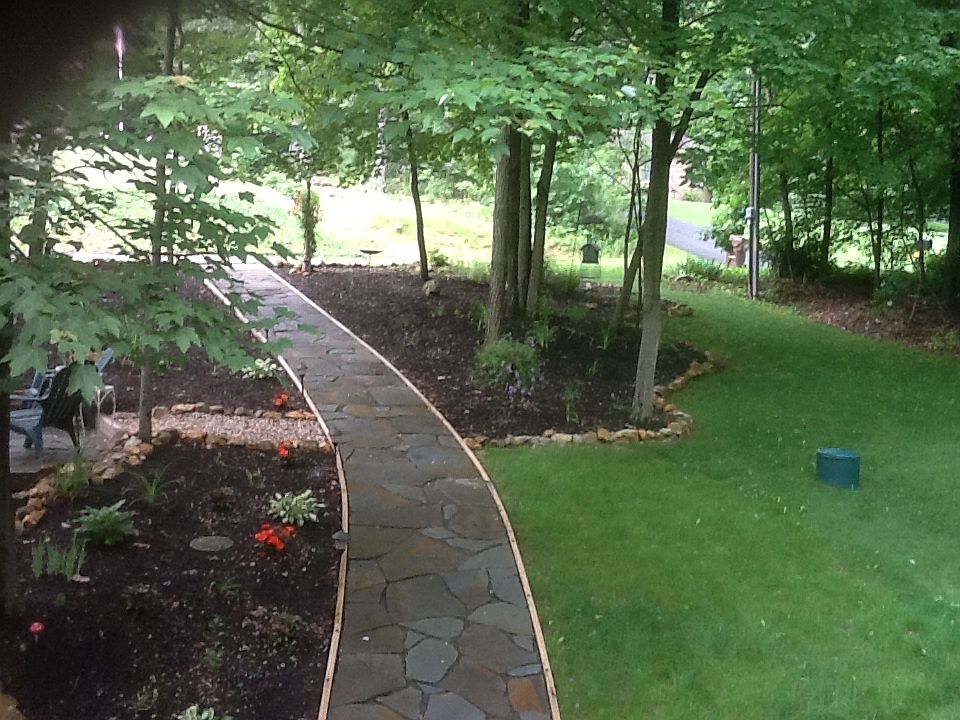 Slate sidewalk