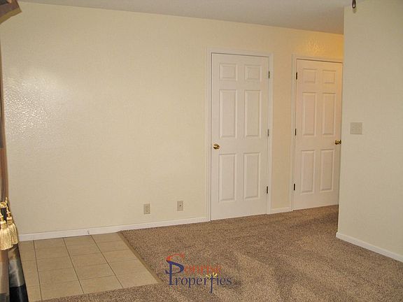 Living room and two large storage closets.