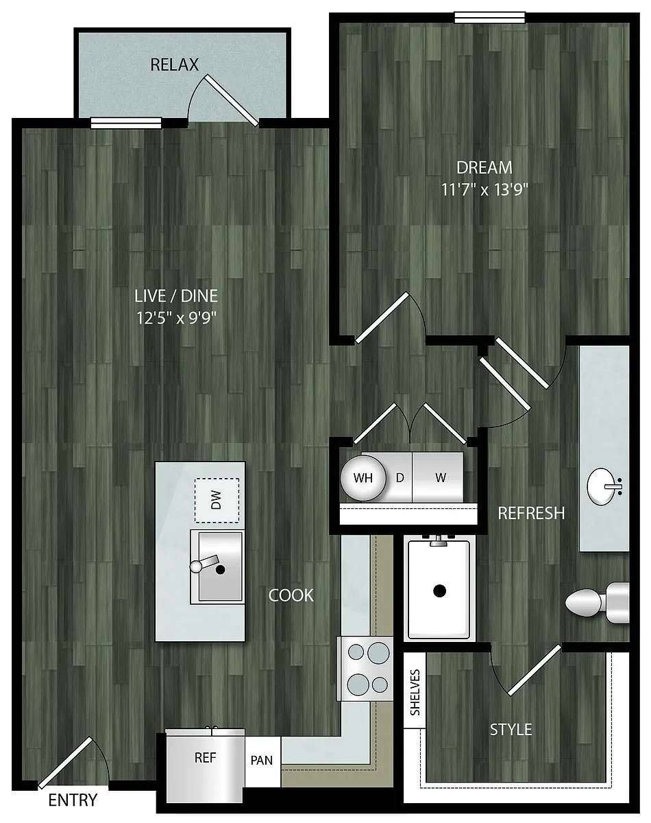 Floor plan 1J