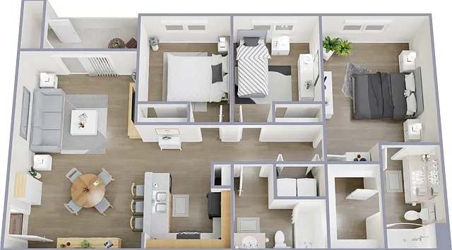 3 Bedroom, 2 Bathroom 3 Bedroom, 2 Bathroom
