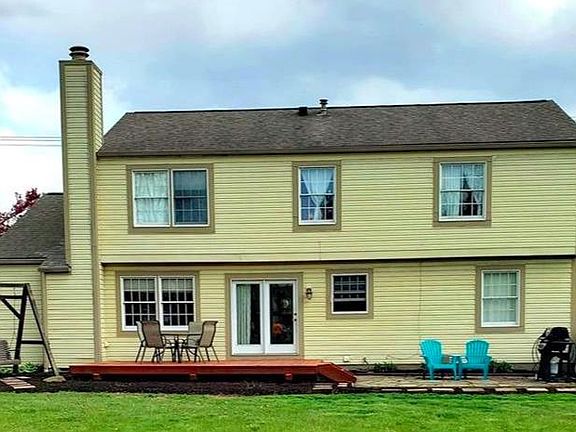 Back of house and deck.