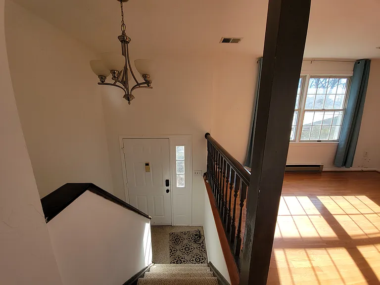 entryway and front door