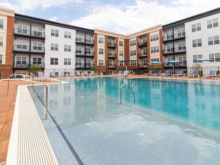 Penstock Quarter's pool is the perfect place to cool off in the interior courtyard.