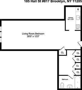 185 Hall St APT 817, Brooklyn, NY, 11205