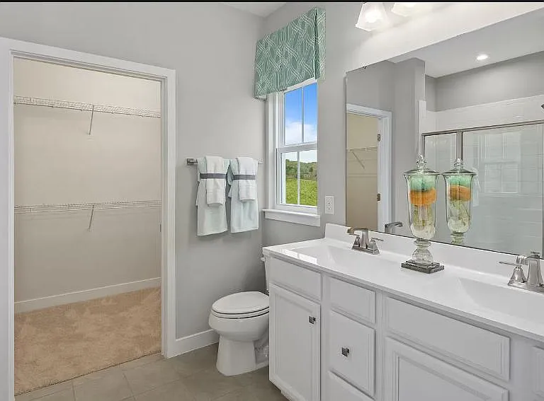 Main Bathroom and Walk-In Closet
