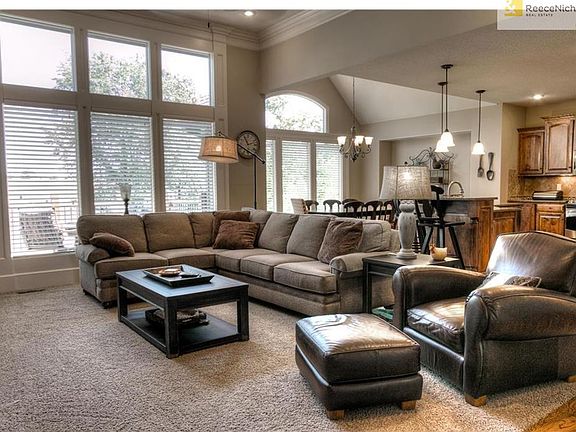 Great room with wall of windows