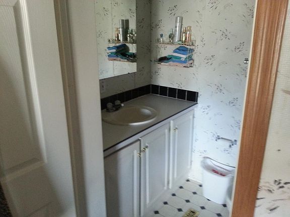 Bath with full shower in master bed room.