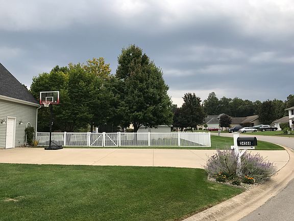 West side yard in front 
