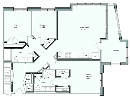 Floor plan Delphinium