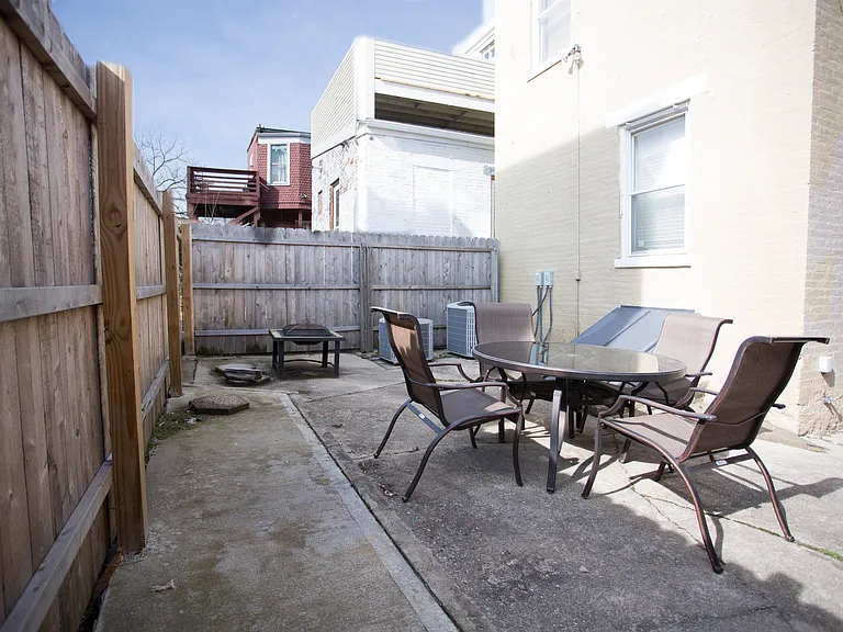 Patio. Furniture included.