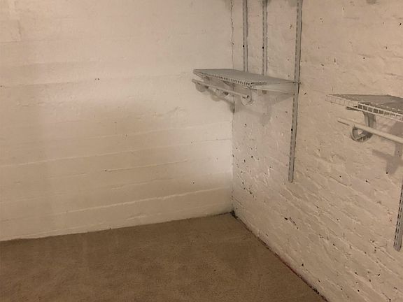 Walk in closet for basement bedroom