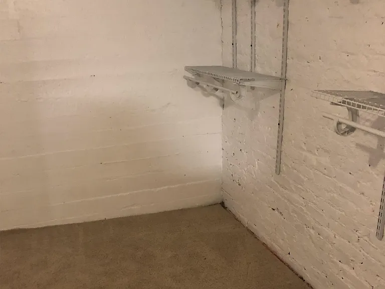 Walk in closet for basement bedroom