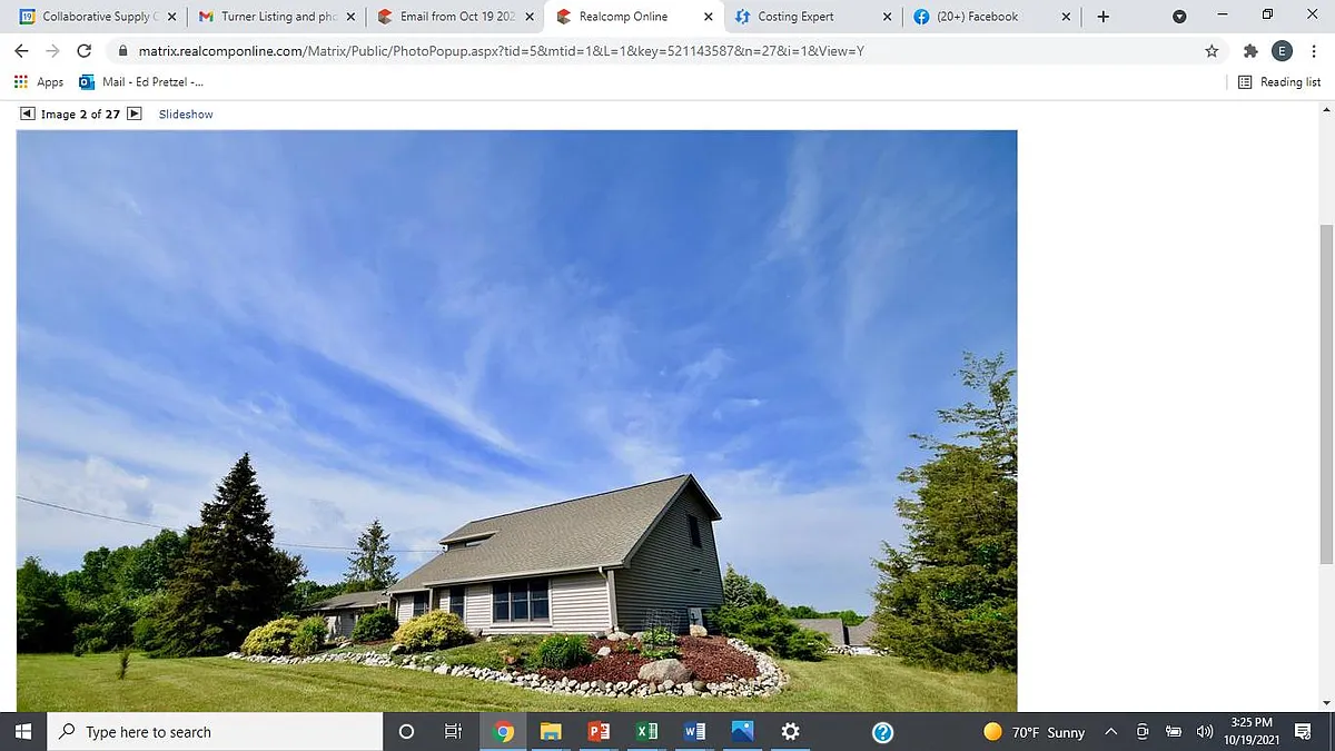 Front of Home Looking to the West - 8527 Turner Rd