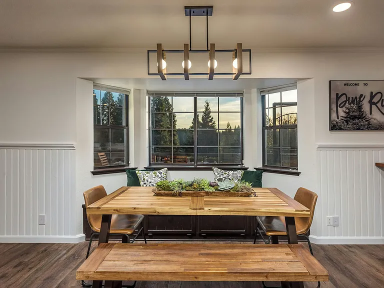 Dining room with views