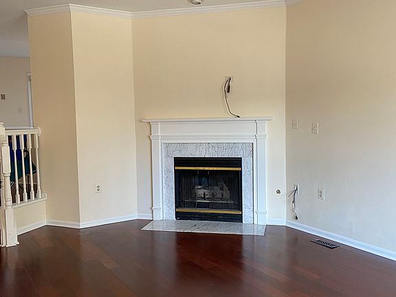 Family room with fireplace Adjoins dining area