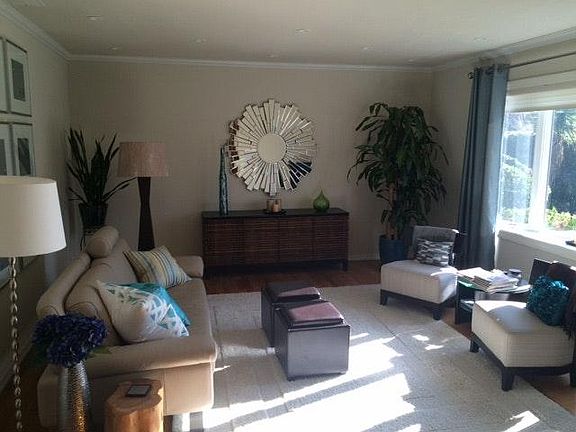 Living Room with Bow Window