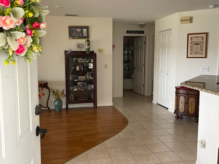 Looking in from the front door