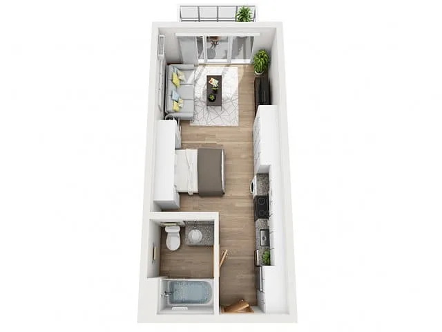 Floor plan Traveler Studio