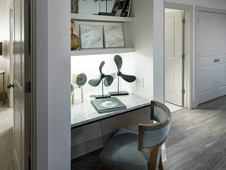 Built-in study desks in select apartment homes