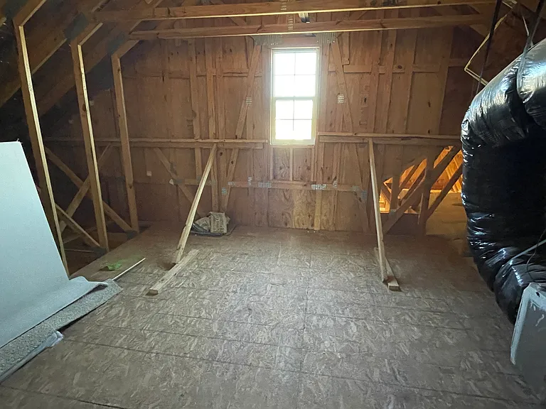 Walk-in Attic on second level
