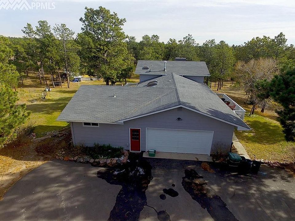 Aerial image from driveway