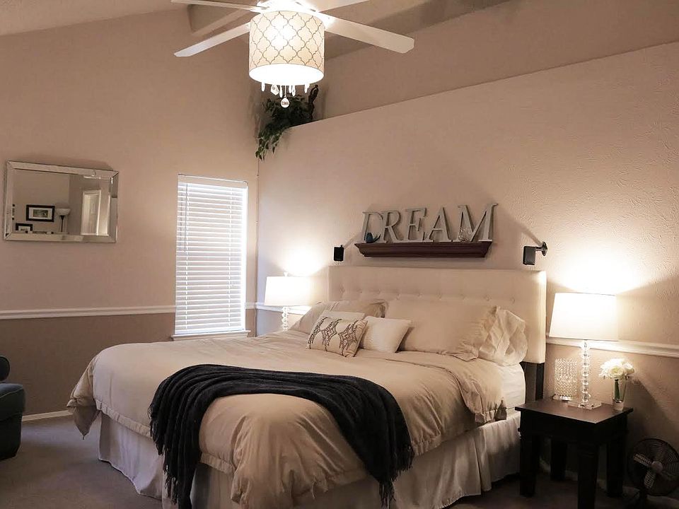Warm, inviting and EXTRA LARGE master bedroom!