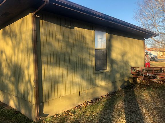 Left side of house