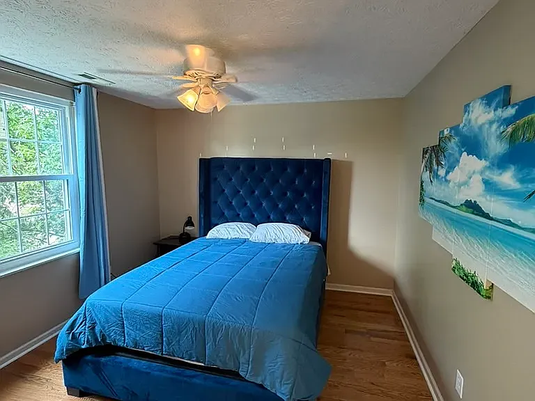 Bedroom next to the second floor shared bathroom.