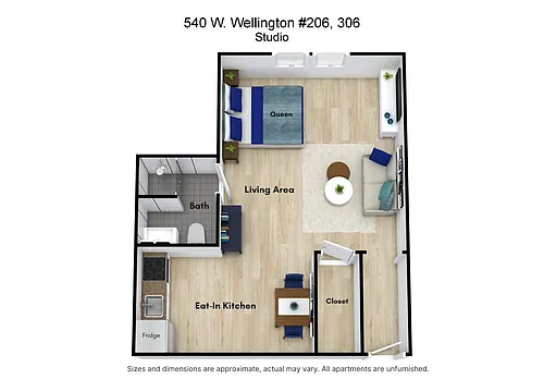 Floor plan Studio